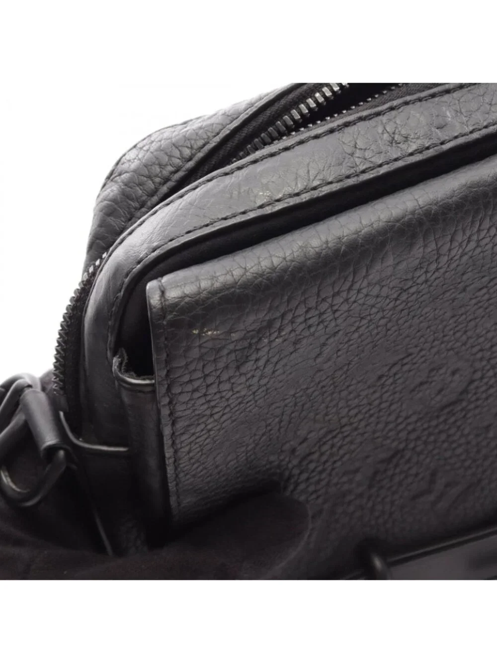 Louis Vuitton Viton Shoulder Bag Steamer Messenger Taurillon Monogram Noir